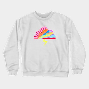 Bright pop art storm cloud Crewneck Sweatshirt